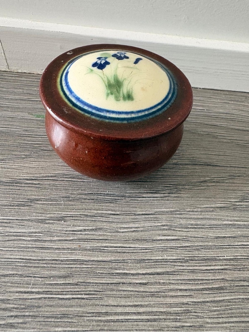 Vintage Birdsall Pottery Salt CellaTrinket Dish Signed 1979 Floral Studio Potter - Picture 3 of 7